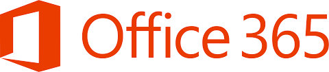Office 365 logo with orange icon and text